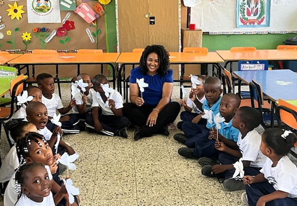 Georgina Maria Rodriguez and her Students from the Dominican Republic